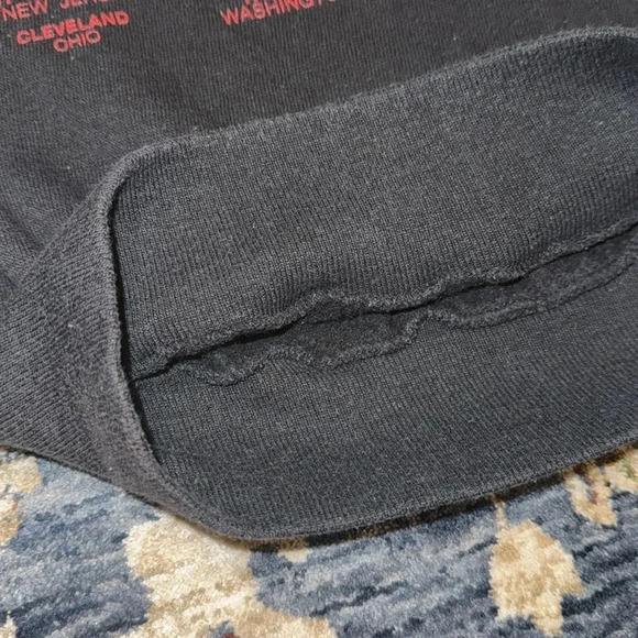 VTG 1988 Michael Jackson Bad Tour Concert Unisex LS Black Sweatshirt - Picture 16 of 16